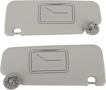 1 Pair Sun Visor Left Right Sun Visor with Mirror Replacement Compatible for Sonic Aveo 2012 to 2016 Grey Left Driver Side Sun Visor