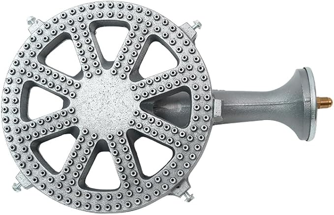 Cast Iron Propane Burner Head with Brass Fitting Orifice (SH16-DIY Burner)