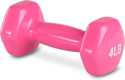 Basics Vinyl Coated Dumbbell Hand Weights Pair