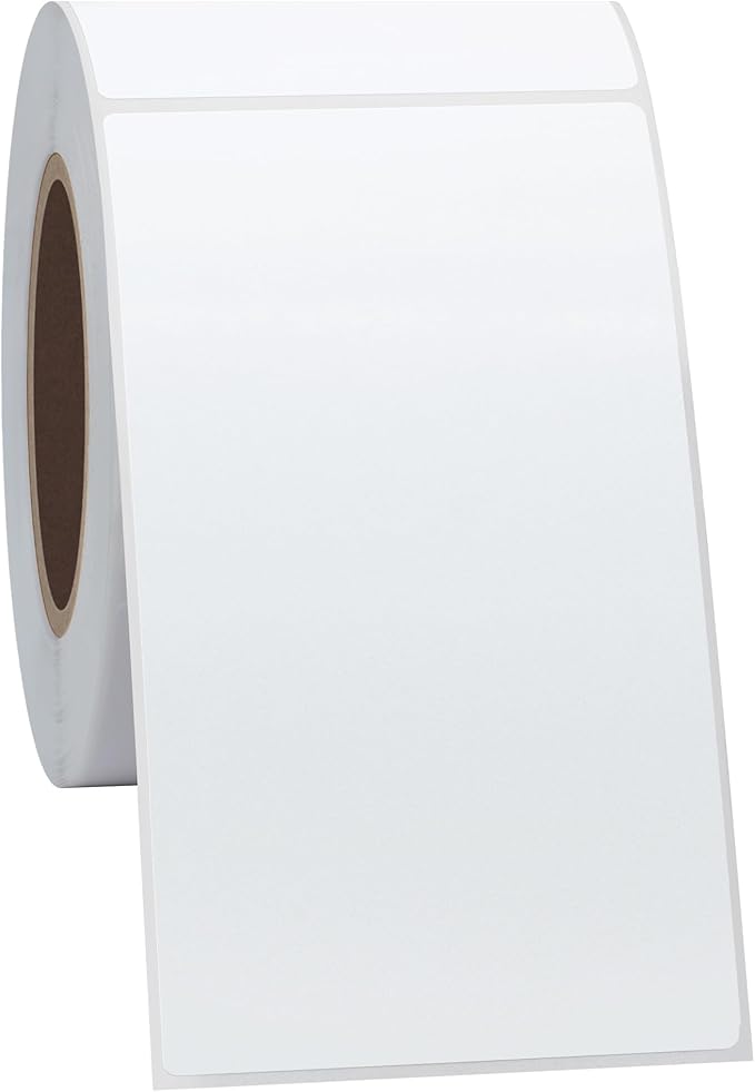 Hybsk 2.25x4 inch Direct Thermal Labels for Barcodes, Address, Compatible with Rollo Label Printer  Zebra Desktop Printers (2.25"x4",2 Rolls White)