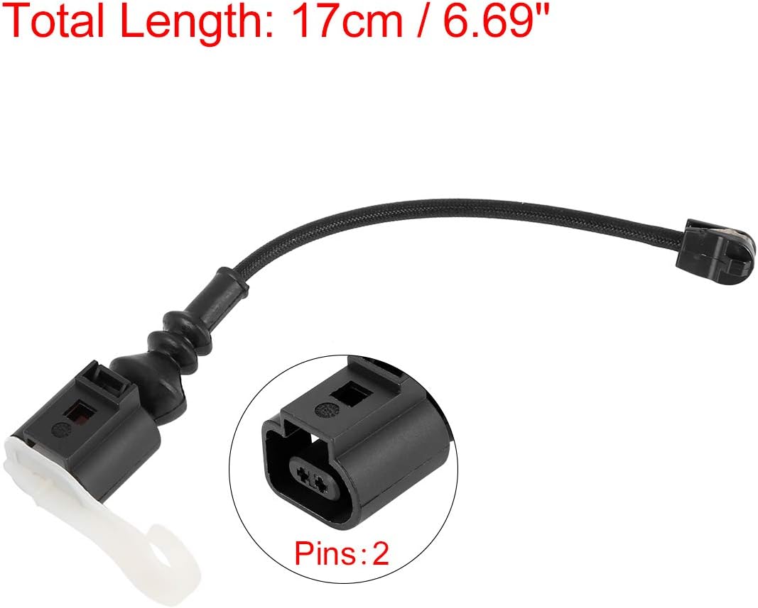 X AUTOHAUX 8V0615437 Front Brake Pad Electronic Wear Sensor Brake Pad Wear Indicators for Audi A3 Quattro 2012-2013