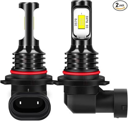 For Dodge RAM 1500 2500 3500 LED Fog LightsDriving Lamp Bulbs 2006 2007 2008 2009 2010 2011 2012 2013 2014 2015 2016 2017 2018, 914591409006 Bulbs, 6000K White Bright, 300 Brightness, 2-Pack