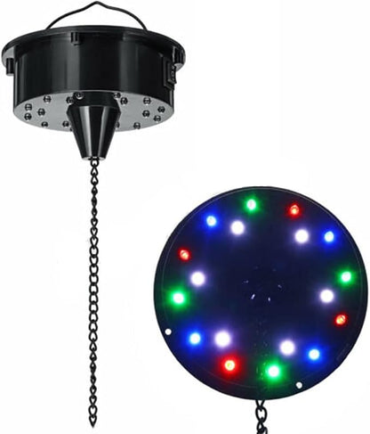 6RPM RGBW Light Rotated Motor 18LED For Mirror Disco Ball 6" 8" 12" DJ Bar Party