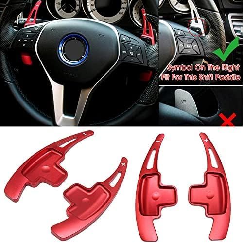 Car Steering Wheel Shift Paddles Extension Shifter Sticker,for Benz A-Class W176 2013-2017 GLC X205 2016-2017,Steering Wheel Shift Extender