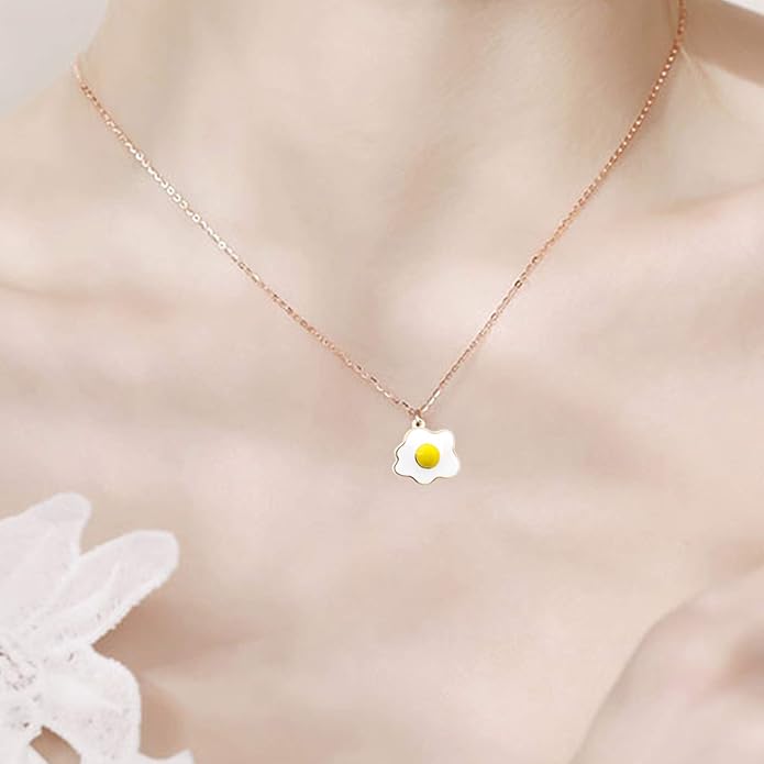 Honbay 20PCS Enamel Alloy Fried Eggs Pendant DIY Craft Jewelry Making Accessory
