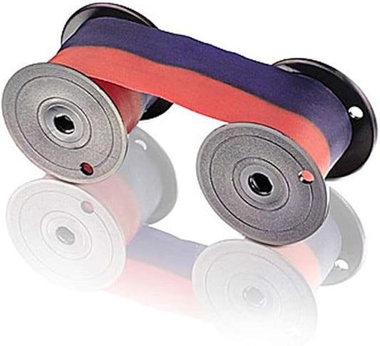 Lathem Mechanical Time Clock Ribbon, Nylon, for Use with Lathem Series 2000, 3000 and 4000, RedBlue (7-2CN), Compatible by COMPUMATIC