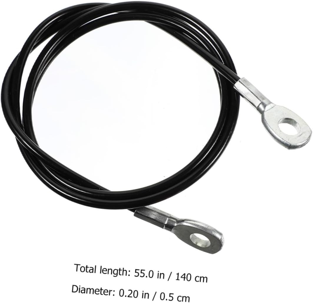 2pcs Straight Bar Cable Attachment for Gym Pulley System Sturdy Pu Cover Replacement Cable