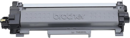 Brother Genuine TN830XL Black High Yield Printer Toner Cartridge - Print up to 3,000 Pages(1)