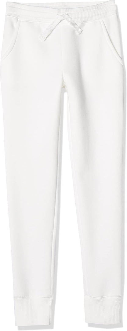 Essentials Girls and Toddlers' Sweatpants with Elastic Waist and Drawstring, Multipacks