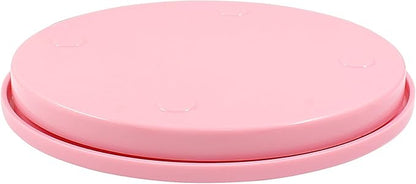 2 Pcs Cake Decorating Turntable - 5.5 Inch Revolving Cake Stand - Cookie Decorating Swivel Stand for Kitchen Cake Baking - Pink