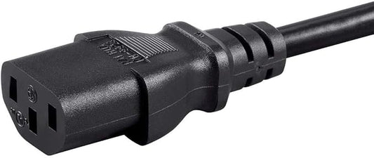 Monoprice Power Cord - NEMA 5-15P to IEC 60320 C13, 18AWG, 10A1250W, 125V, 3-Prong, 4ft, Black