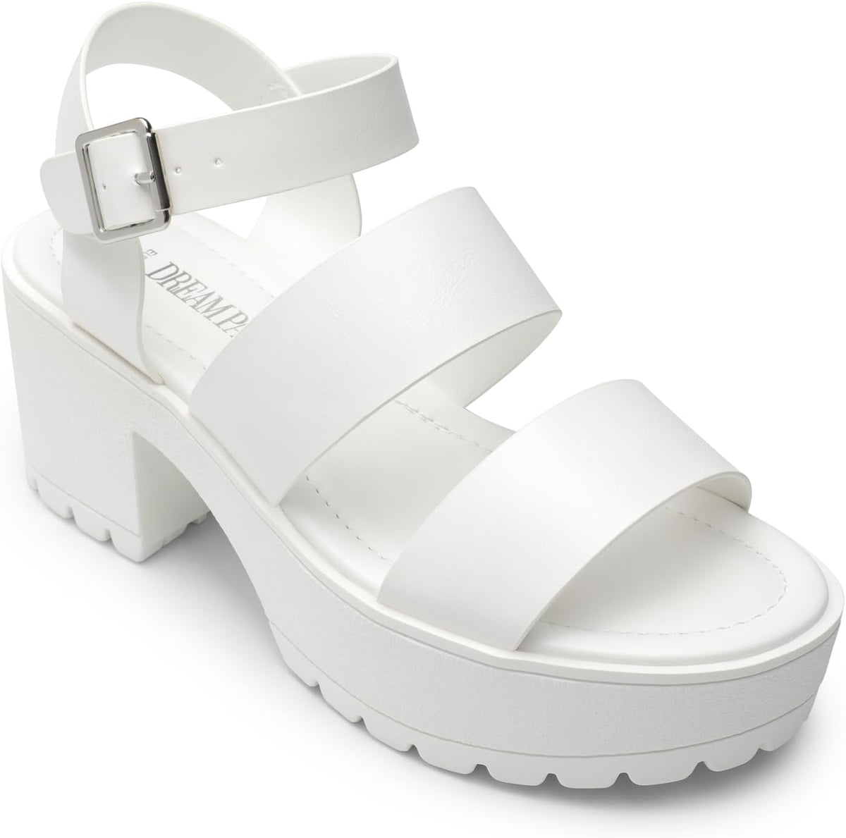 Platform Heels for Women Lightweight Chunky Open Toe Stylish Comfortable Fisherman Sandals with Adjustable Ankle Strap