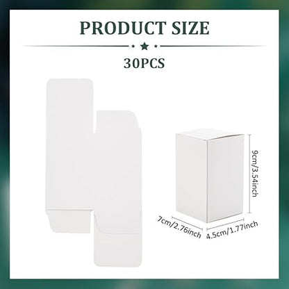 PH PandaHall 30pcs White Gift Box Cardboard Box with Lid 4x2.4x2.4 Inch Paper Favor Box Wedding Gift Boxes Small Boxes Bridesmaid Box Craft Box for Valentine Wedding Birthday Party Gift Packaging
