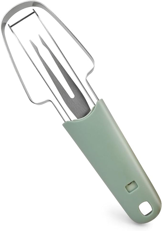 Watermelon cutter, watermelon cutter, 3 in 1 watermelon cutter, stainless steel watermelon paddle cutting tool, melon cutter knife, portability fruit fork for