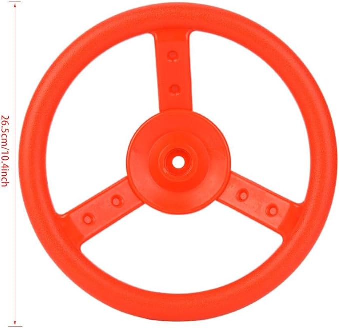 VGEBY1 Swingset Steering Wheel, Plastic Outdoor Kids Steering Wheel Attachment Playground Swing Set(red) 0