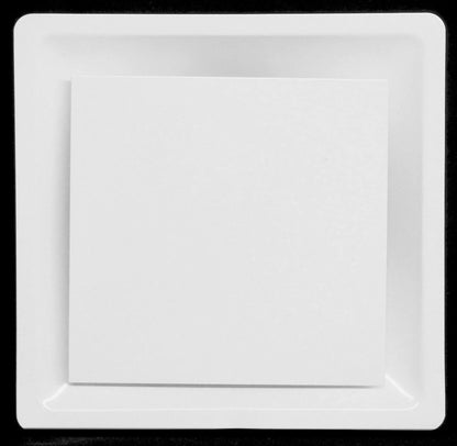 HVAC Premium T-Bar Drop Ceiling Grille - Flat Plate Plaque Diffuser - 24'' x 24'' - 14'' Collar