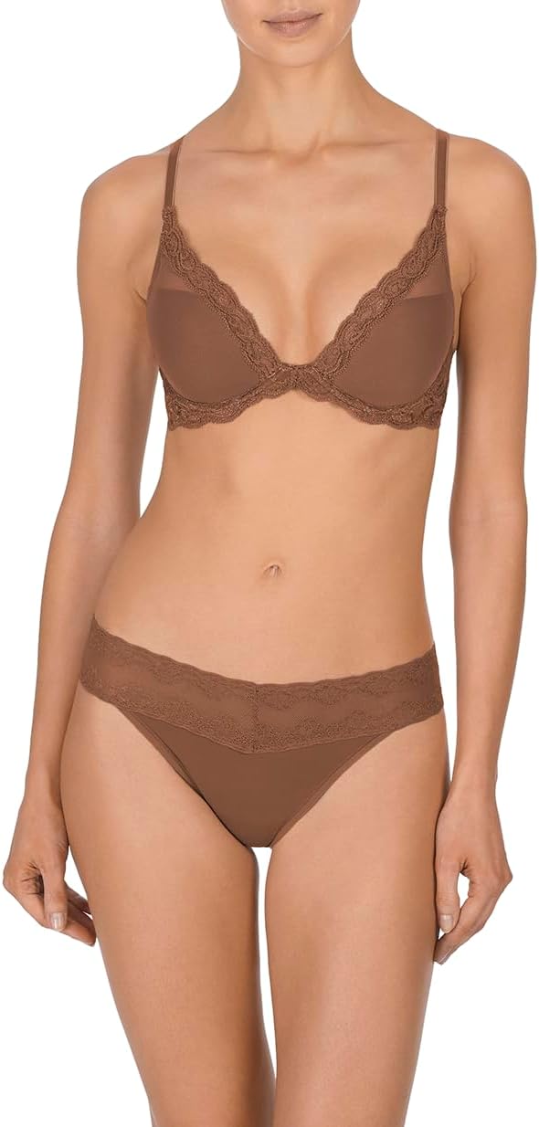 Natori Women Feathers Lace Plunge T-Shirt Bra (Size: 30C)