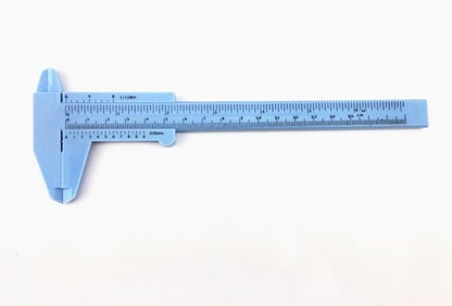 Honbay 4pcs Mini Double Scale Plastic Vernier Caliper Ruler Measuring Tool