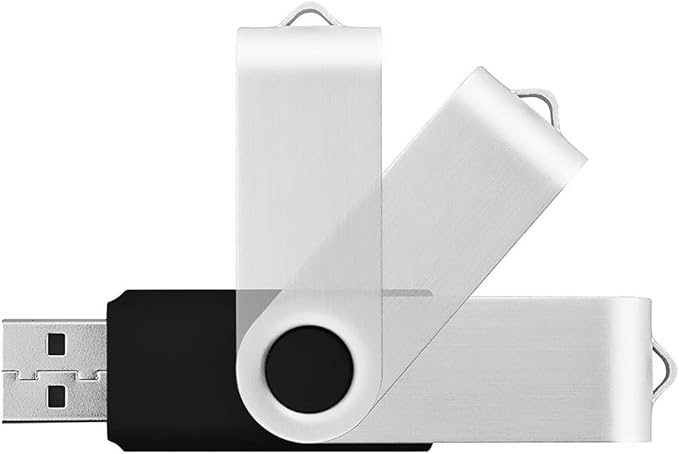 Aiibe 20pcs 8GB Flash Drives Bulk 8GB USB Flash Drive 20 Pack 8GB USB Sticks USB 2.0 Thumb Drive - Black