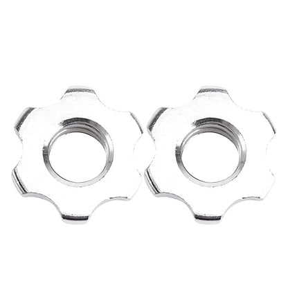VICASKY 2pcs Screw Barbell Nut Iron Screw Cap