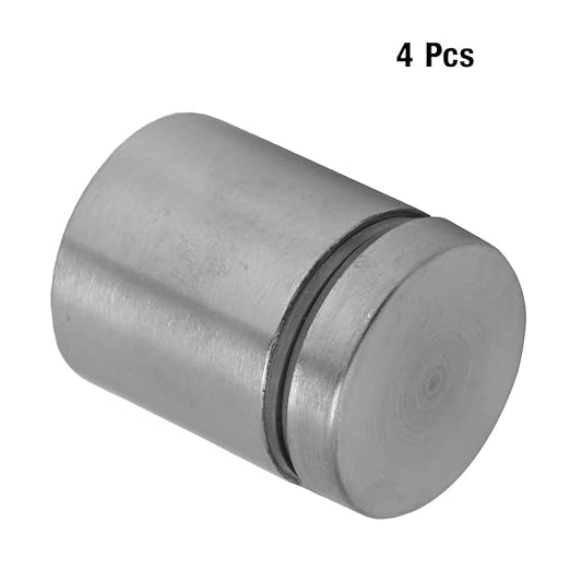 4pcs Stainless Steel Advertise Fixing Pins, Glass Standoff Mounting Bolts Glass Mounting Standoff Nail Wall Mount Standoff Holder fir Sign Mounting Hardware 25x253040mm(25  25MM)