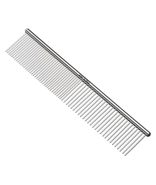Andis 68550 Stainless-Steel Comb for Knots, Mats  Loose Hair Removal - Effective Dematting Tool, Comfortable, Lightweight, Portable  Safe for Dogs, Cats  Pets  Silver, 7-12-Inch