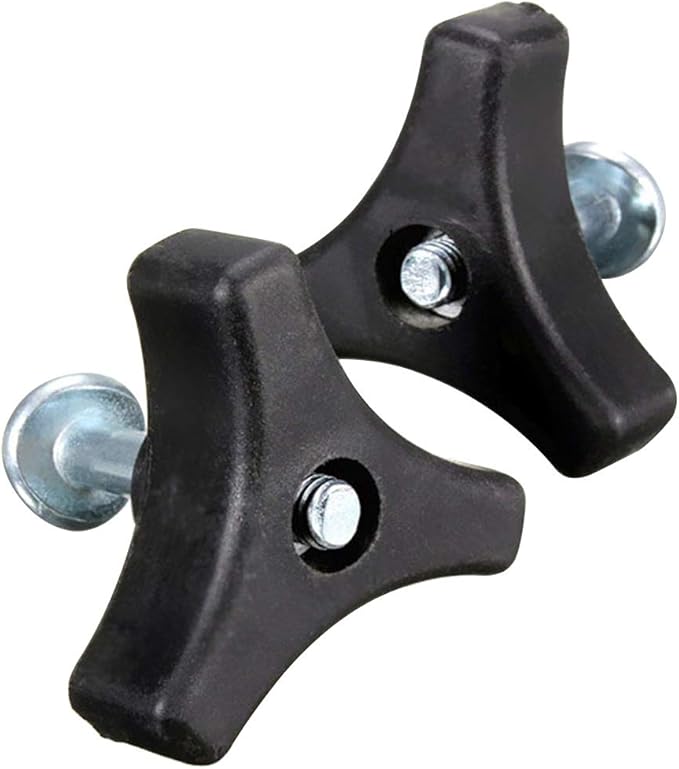 Triangle Knob Handle,Wing Nut and Bolt Power Equipment, Bolt Knob Triangle Nut Screw Replacement Parts Handle for Lawn Mower Machine