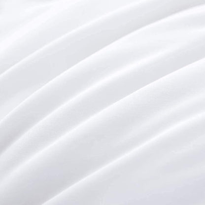 HOMBYS Feather and Down Comforter, Oversized King Comforter 120 x 128, White Extra Large Duvet Insert for All Season, 100 Cotton Cover Down Proof with Corner Tabs