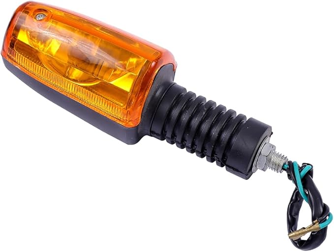 ZAS 4 PCS Bullet Turn Signals - Universal Motorcycle Turn Signal Lights Front Rear Blinkers Compatible with Suzuki AX100 motors - Amber - LED Light Bulb - Motorcycle Accessories