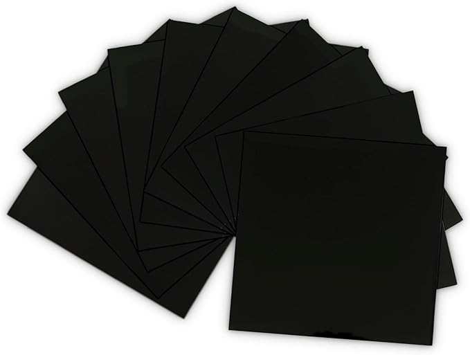 EZ Craft USA Glossy Adhesive Backed Vinyl Sheets (1, Black)