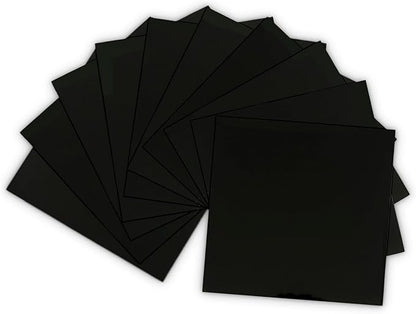 EZ Craft USA Glossy Adhesive Backed Vinyl Sheets (1, Black)