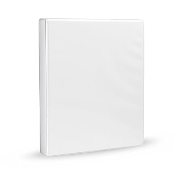 Basics 3-Ring Binder, 1-Inch - White 1 Pack