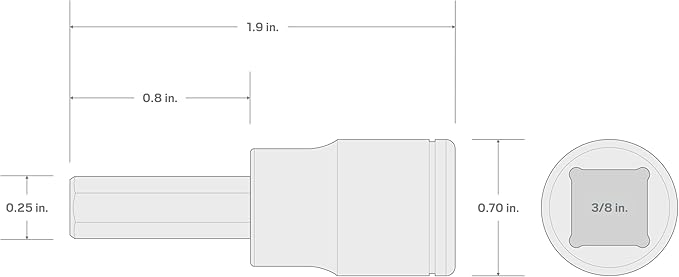 TEKTON 3/8 Inch Drive x 5.5 mm Hex Bit Socket | SHB13205