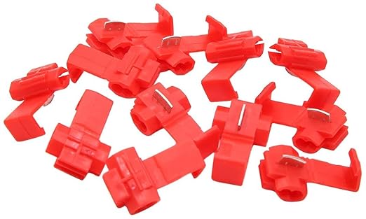 XYWHPGV 12pcs DC 12V Car Red Wire Quick Connector Terminal for 3.0-1.0mm2 Cable (bba40 7c45f e6220 0f442 1d59d 7884f