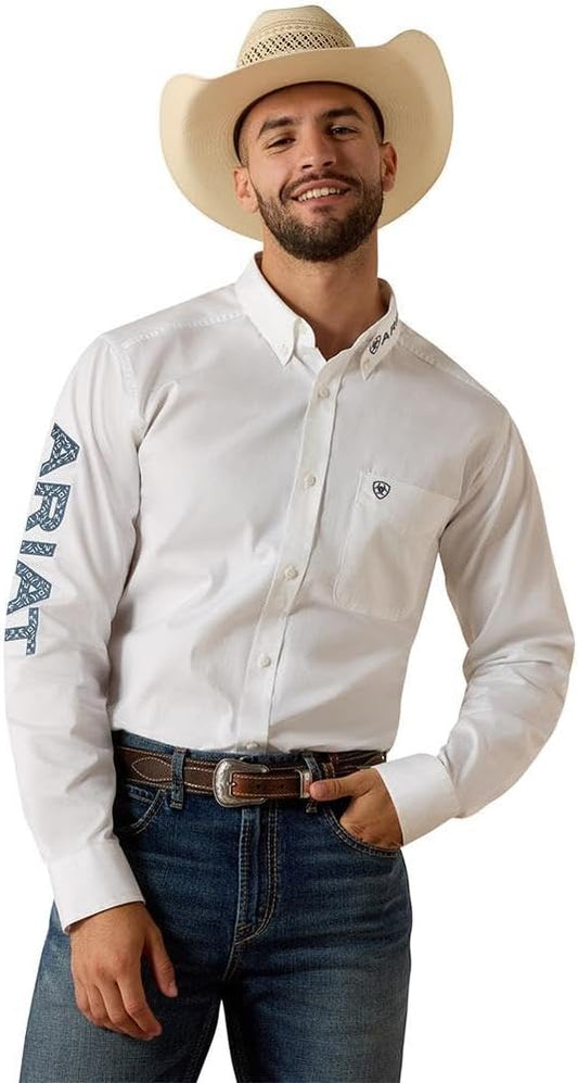 Ariat Men's Team Logo Twill Fitted Shirt