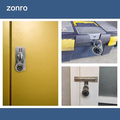 ZonRo Locker Locks 3 Digit Code Standard Dial Combination Padlock 2 inch Wide Pack of 8, Small Travel Luggage for Case Lock Keyless Shackle Lock for Backpack Gym School Locker