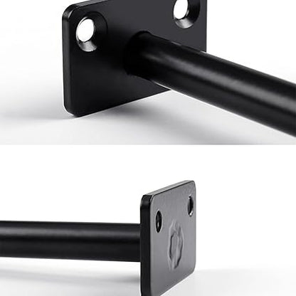 4Pcs Hidden Floating Shelf Bracket Round Wall Mount Shelf Supports Fixed Floating Holder A 01 2 Holes Black 150mm