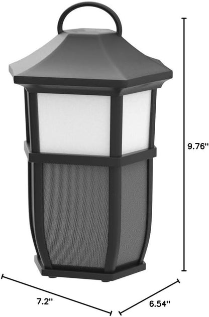 Acoustic Research Portable Outdoor Wireless Speaker with Led Flickering Flame Light
