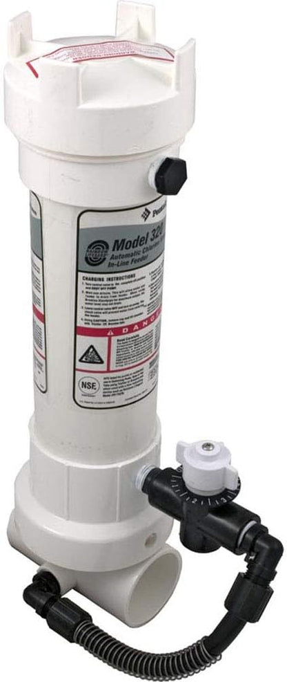 Pentair R171096 Rainbow 320 Automatic in-Line Chlorine/Bromine Feeder for Pool and Sp