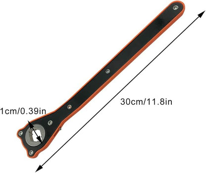 2 in 1 Universal Automotive Jack Ratchet Wrench, Labor-Saving Scissor Jack Lift Speed Handle Tool Garage Tire Wheel Lug Wrench Handle with Converter, Dual-Purpose (Dia 0.39 inch)