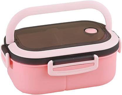 Lunch Box, Portable Lunch Bento Boxes, Lunch Box Containers, Leak-Proof Sealed Fruit Container with Carrying Handle for Dining Out, Work, Picnic