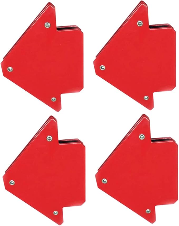 jojofuny Welding Angle Magnet 4pcs Positioner Arrow Shape High Strength Hold for 4590135 Degree Welding Soldering