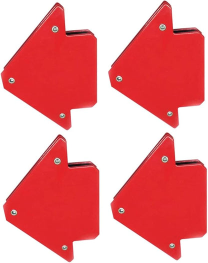 jojofuny Welding Angle Magnet 4pcs Positioner Arrow Shape High Strength Hold for 4590135 Degree Welding Soldering