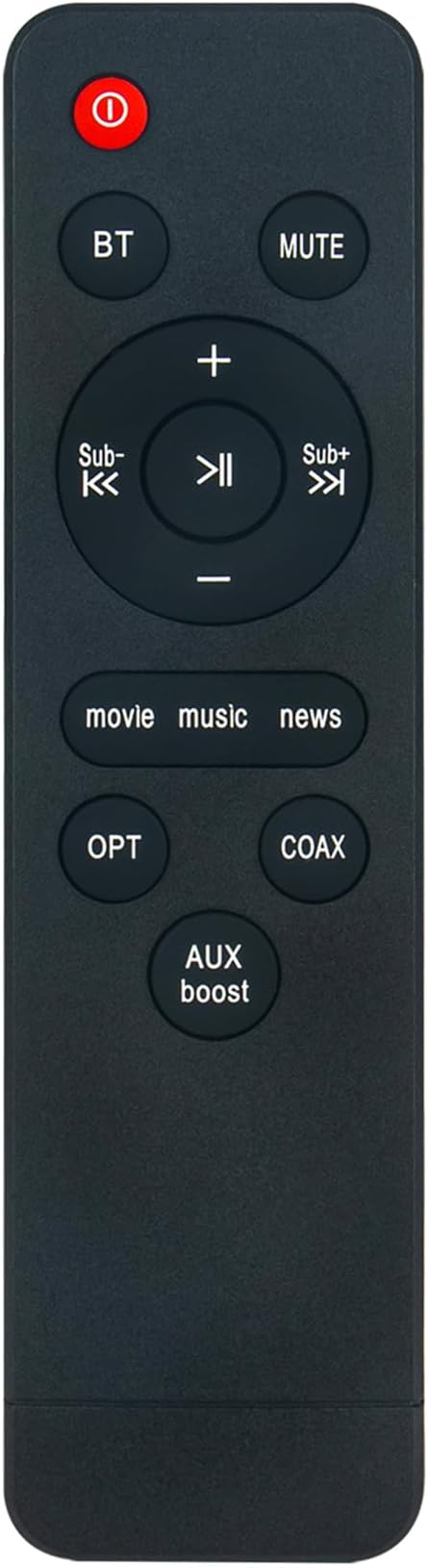 Replacement Remote Control Applicable for Saiyin Sound Bar DS6403 DS6403H DS6343 DS6305 DS6801K DS6801 DS6801K-MK Soundbar Speaker Home Theater System