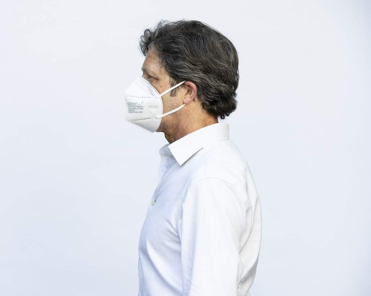 KN95 Face Masks, White Face Mask Pack of 6 | KN95 Masks for Adults, Disposable Mask for Daily Use & Travel, Dust & Pollen Protection - Comfortable Fit with Loops