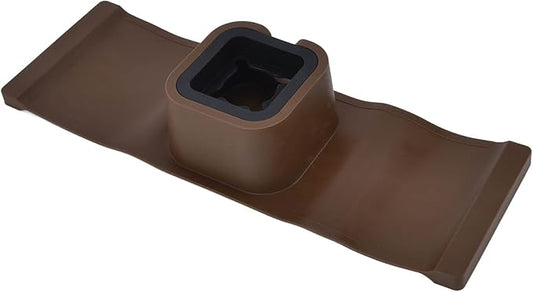 , Couch Arm Cup Holder, Sofa Arm Cup Tray, Silicone Couch Drink Holder Couch Cup Holder Armrest Organizer with Sticky Base for Living Room Balcony (Ordinary Brown)