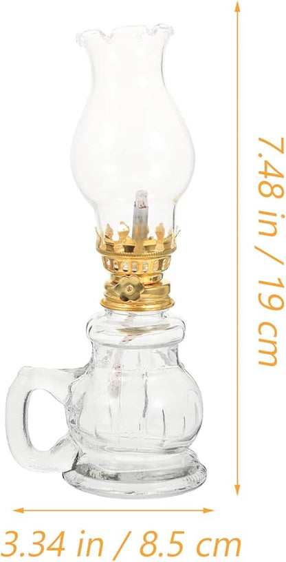 FOMIYES 1 Set Retro Lighting Oil Lamp Kerosene Lamps Household Kerosene Oil Lamp Kerosene Emergency Lighting Unique Lighting Oil Light Desktop Oil Lamp Wedding Use Kerosene Light