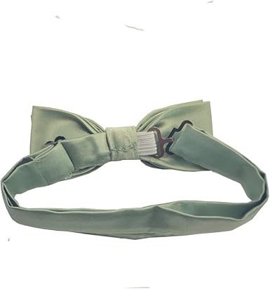 Solid Light Sage Green Color Kid's Pre-Tied Bow Tie