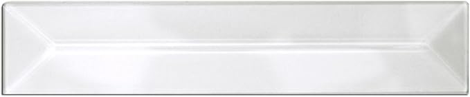1" x 6" Beveled Glass Peaked Rectangle - 10 Pieces