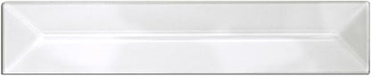 1" x 6" Beveled Glass Peaked Rectangle - 10 Pieces
